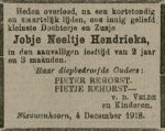 Rehorst Jobje Neeltje Hendrieka-NBC-05-12-1918 (n.n.).jpg